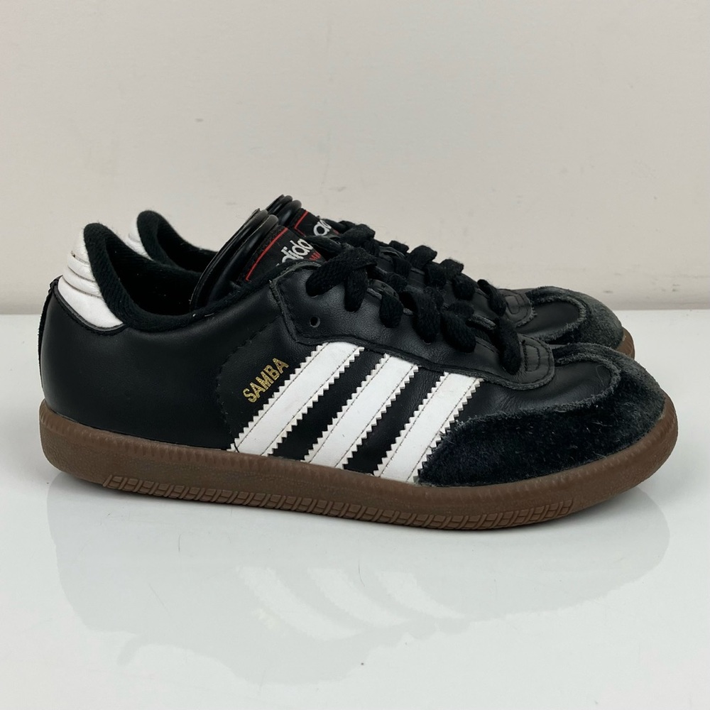 adidas Kids Samba Sneakers Black White Brown Gum Sole